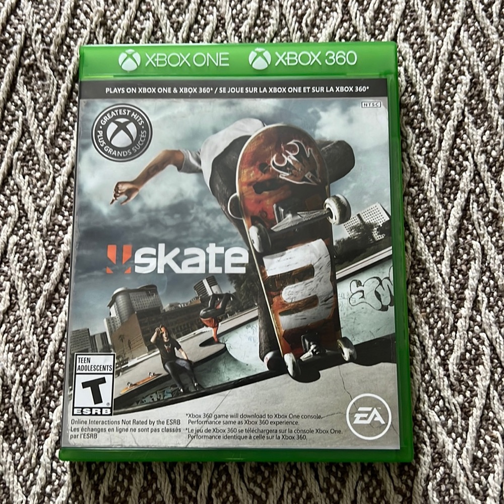 Skate 3 xbox 360 & xbox one game